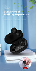 🎧 A6S TWS Wireless Earbuds | Bluetooth 5.0 Headphones 💥 | Stereo Sound 🎶 | IPX5 Sweatproof 💦 | for iPhone/Huawei/Xiaomi 🔋 24H Playtime